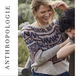 Anthro • Sleeping on Snow Wool Blend Poncho